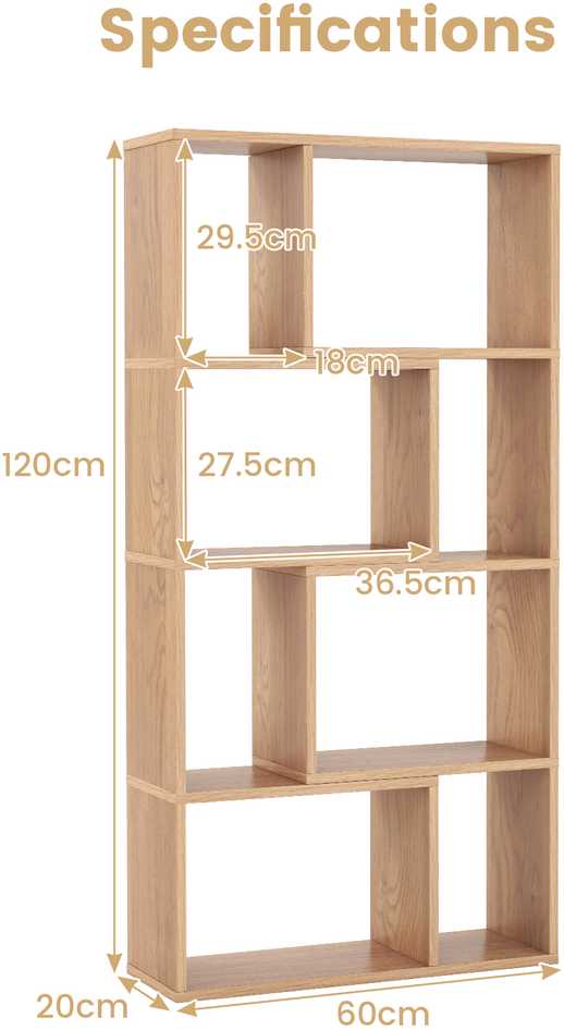 Promotions Knygų lentyna, 59.7x20.3x121.9 cm, Balta