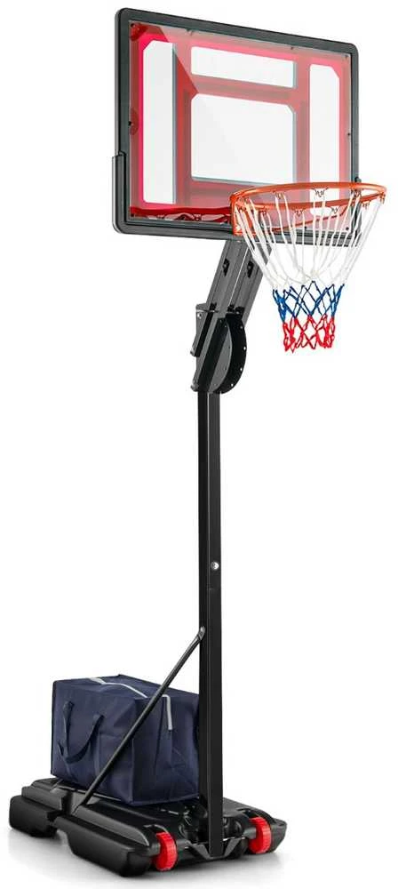 Promotions Krepšinio stovėklas, reguliuojamo aukščio, 105-260 cm, juodas