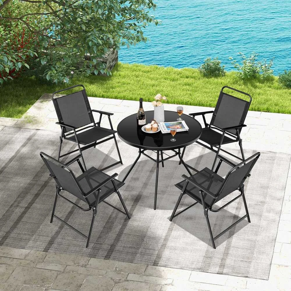Promotions Lauko sulankstoma kėdė, 68,6x54,6x83,8 cm, juoda