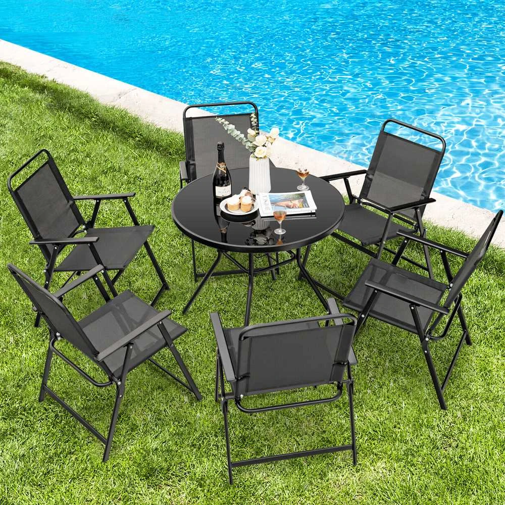 Promotions Lauko sulankstoma kėdė, 68,6x54,6x83,8 cm, juoda