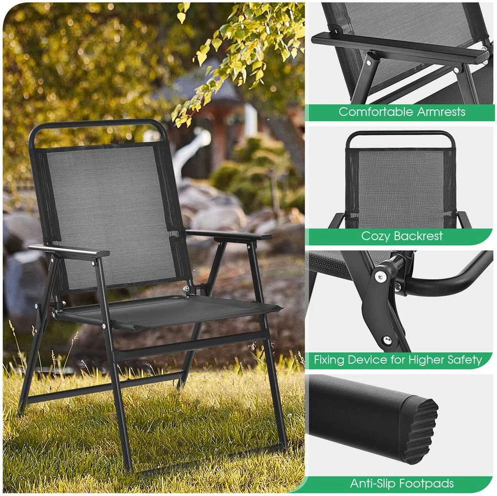 Promotions Lauko sulankstoma kėdė, 68,6x54,6x83,8 cm, juoda