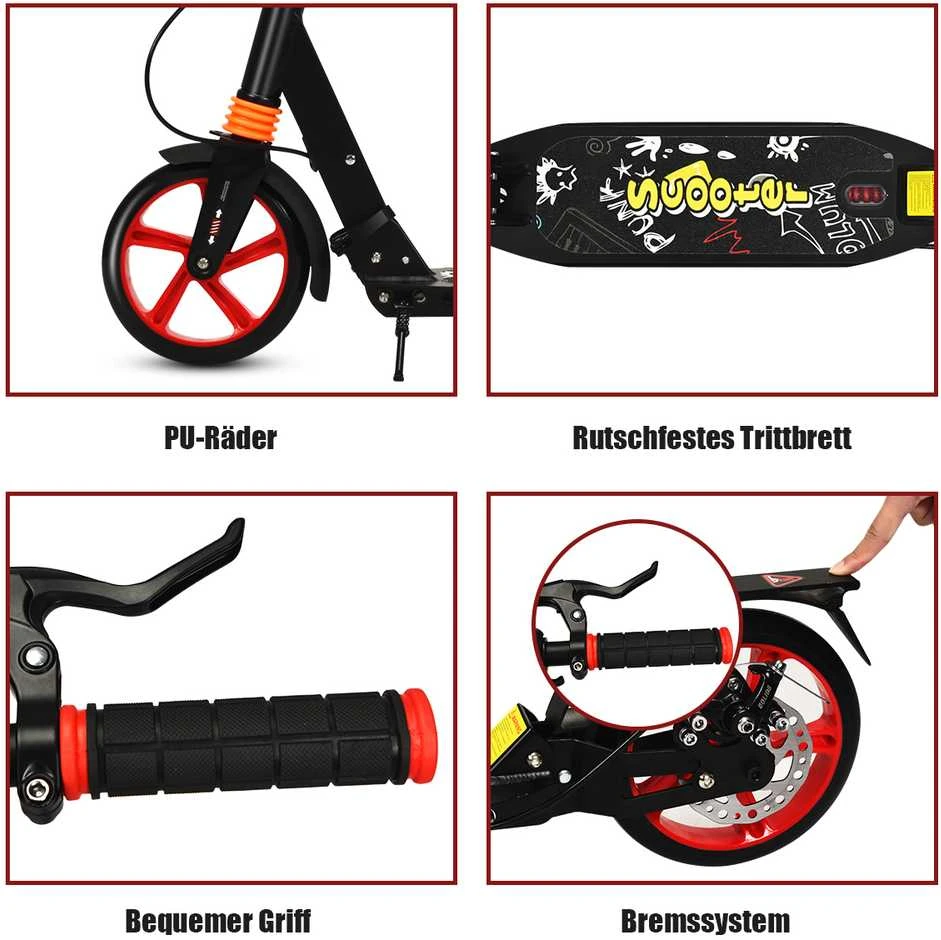 Promotions Paspirtukas, 95x37x86.5 cm, Juoda ir Mėlyna