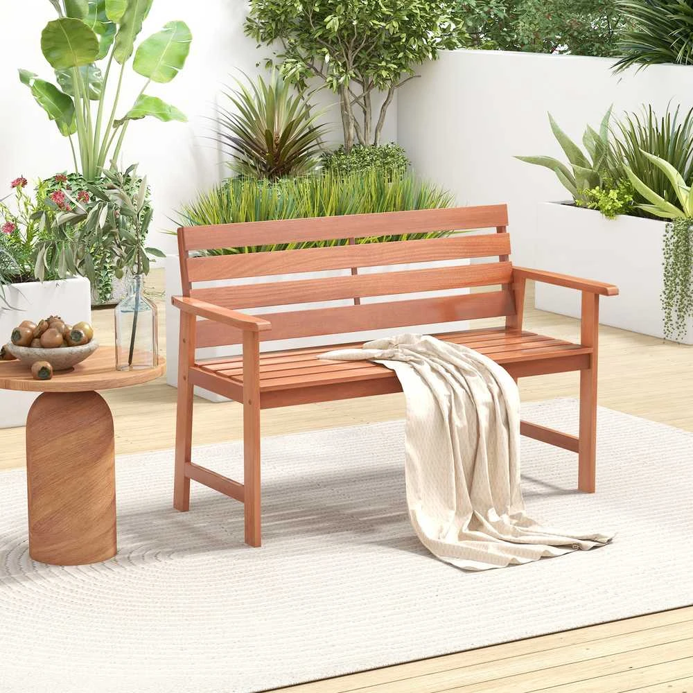 Promotions Lauko suoliukas, Kietmedis, 122x63,5x83,8 cm, Natūralus