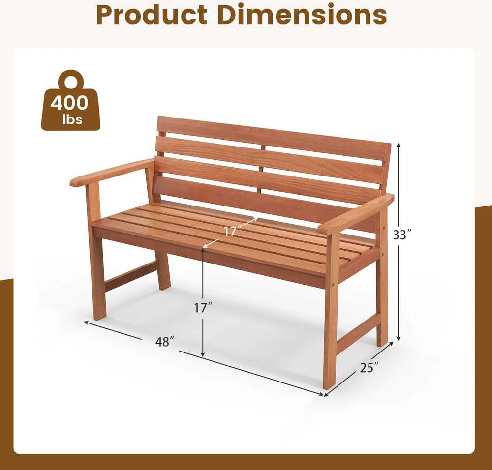 Promotions Lauko suoliukas, Kietmedis, 122x63,5x83,8 cm, Natūralus