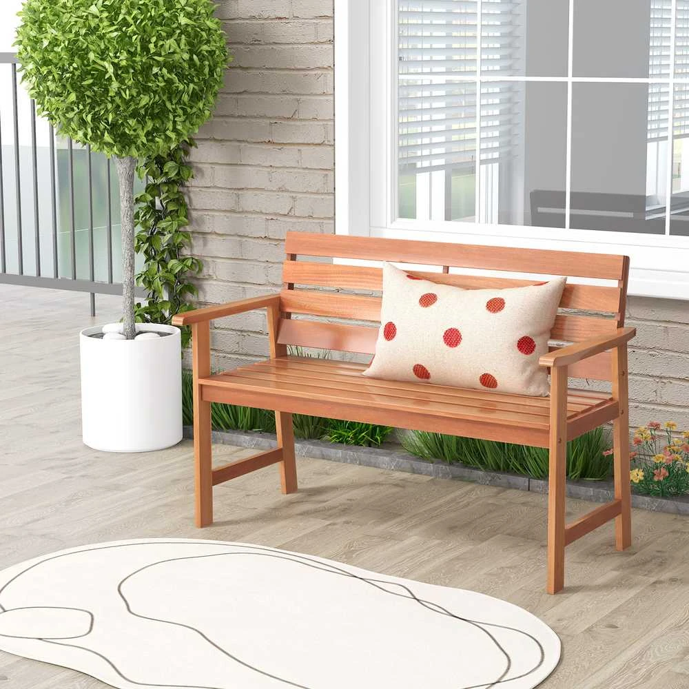 Promotions Lauko suoliukas, Kietmedis, 122x63,5x83,8 cm, Natūralus