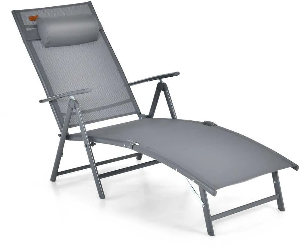 Promotions Saulės gultas, 142x61x103 cm, Pilka