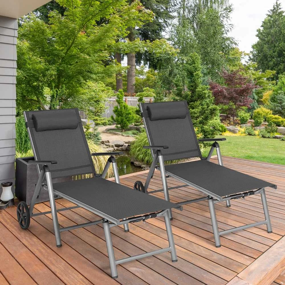 Promotions Gultas krėslas, 137,5x75x23,5 cm, Juodas