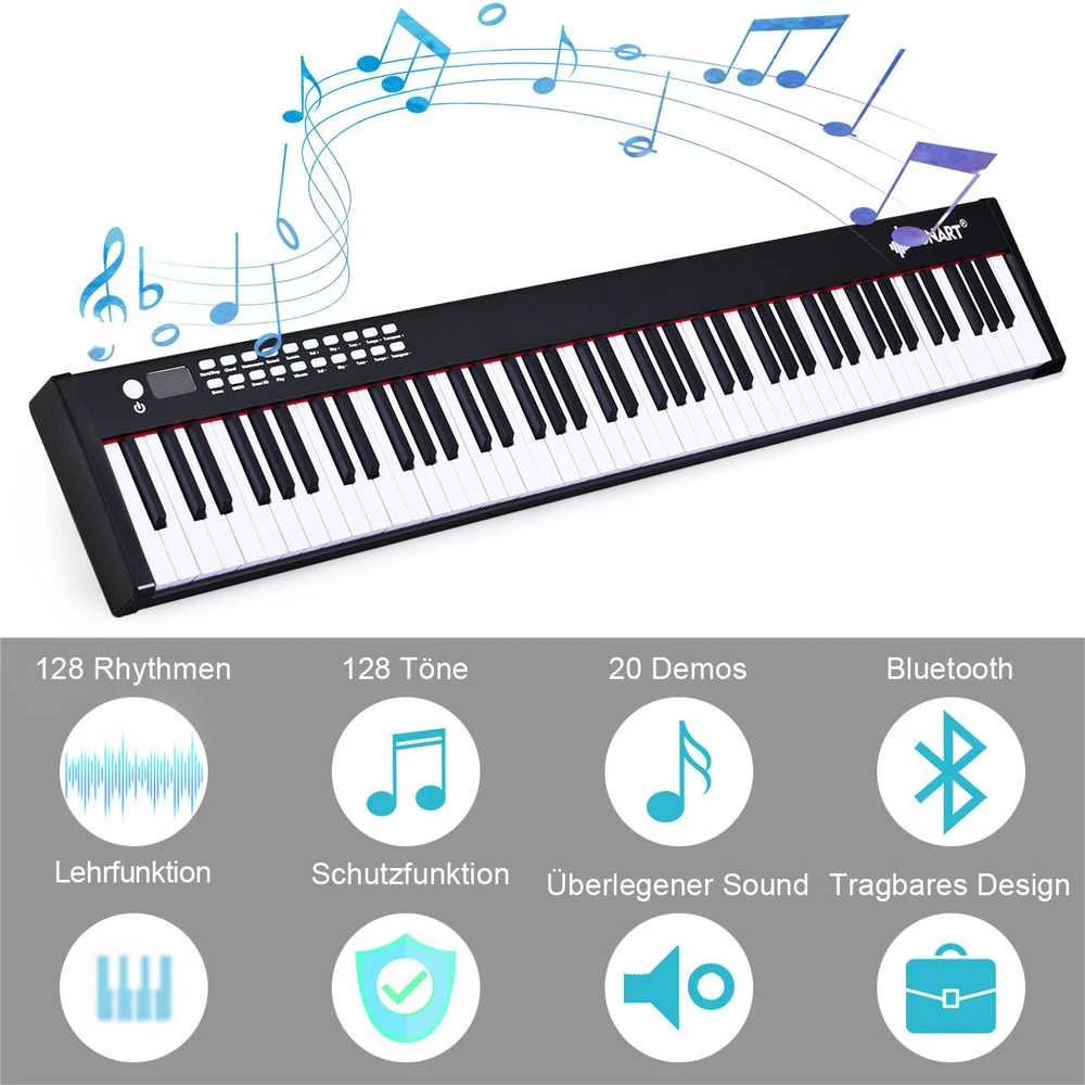 Promotions Skaitmeninis pianinas, 127x21,5x6,5 cm, juodas