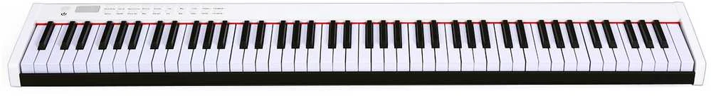 Promotions Skaitmeninis pianinas, 127x21,5x6,5 cm, juoda ir balta