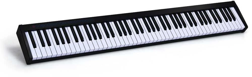 Promotions Skaitmeninės pianino klaviatūra, 126,5x18x6,5 cm, juoda