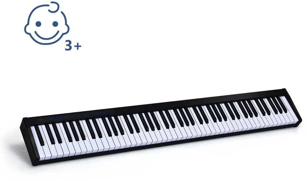 Promotions Skaitmeninės pianino klaviatūra, 126,5x18x6,5 cm, juoda