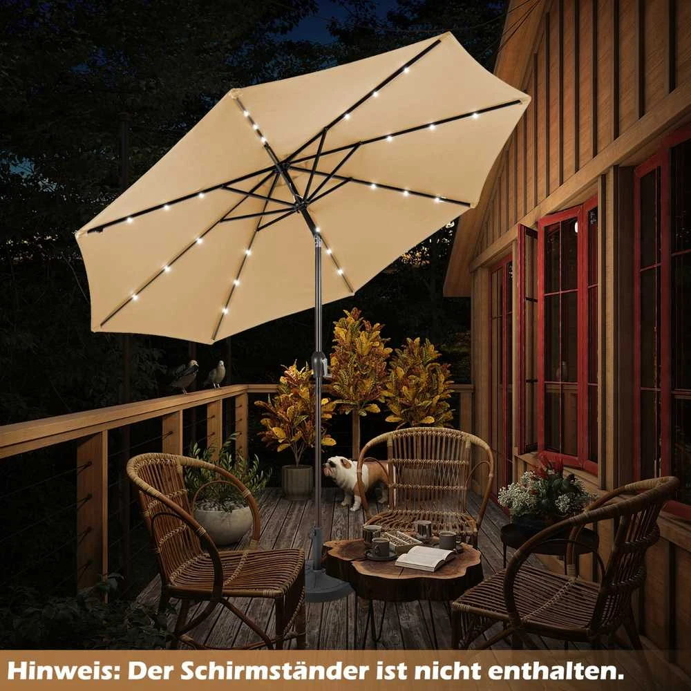 Promotions Kryžminis skėtis, 300x300x250 cm, smėlio spalvos