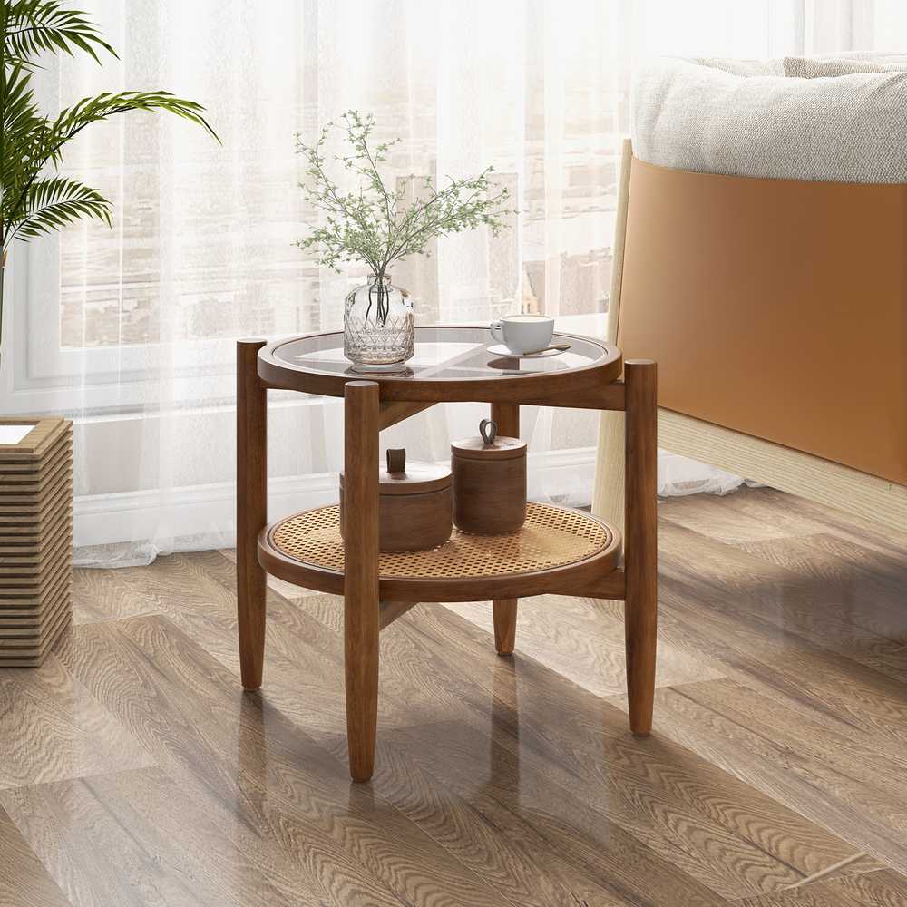 Promotions Šoninis staliukas, 55,9x55,9x45,7 cm, Rudas