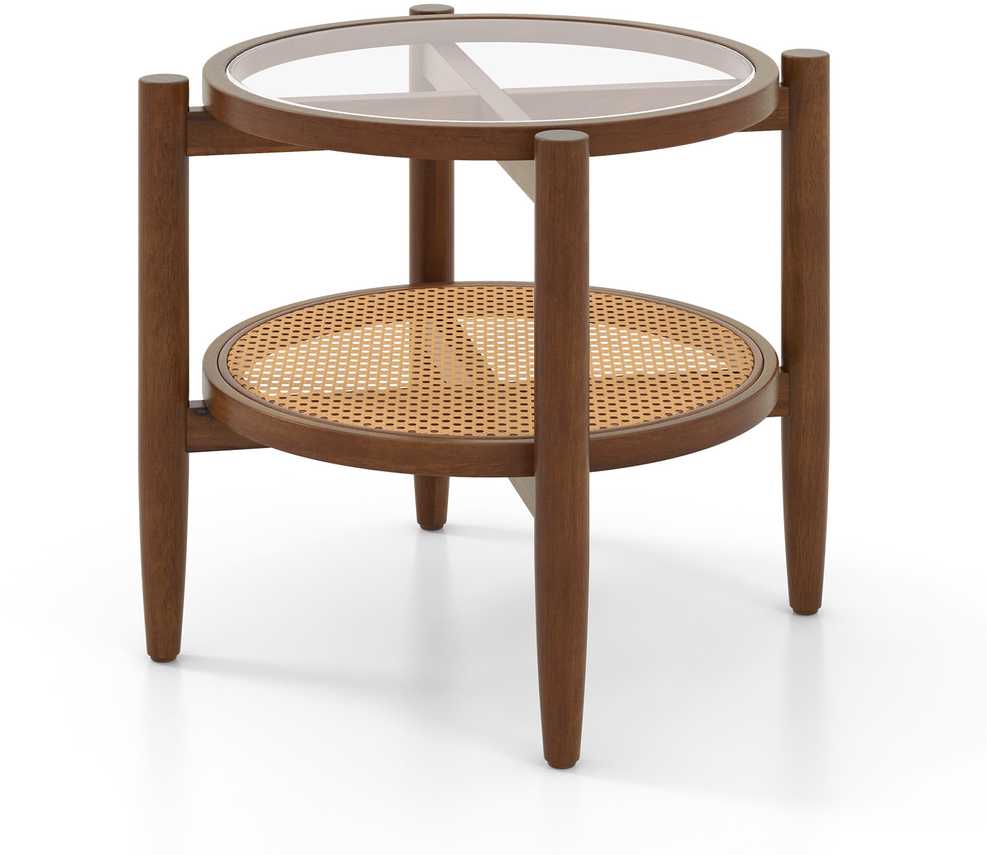 Promotions Šoninis staliukas, 55,9x55,9x45,7 cm, Rudas