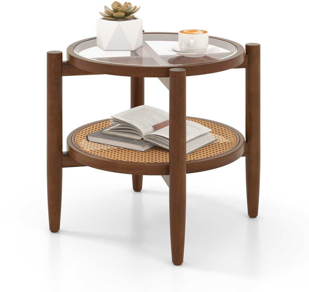 Promotions Šoninis staliukas, 55,9x55,9x45,7 cm, Rudas