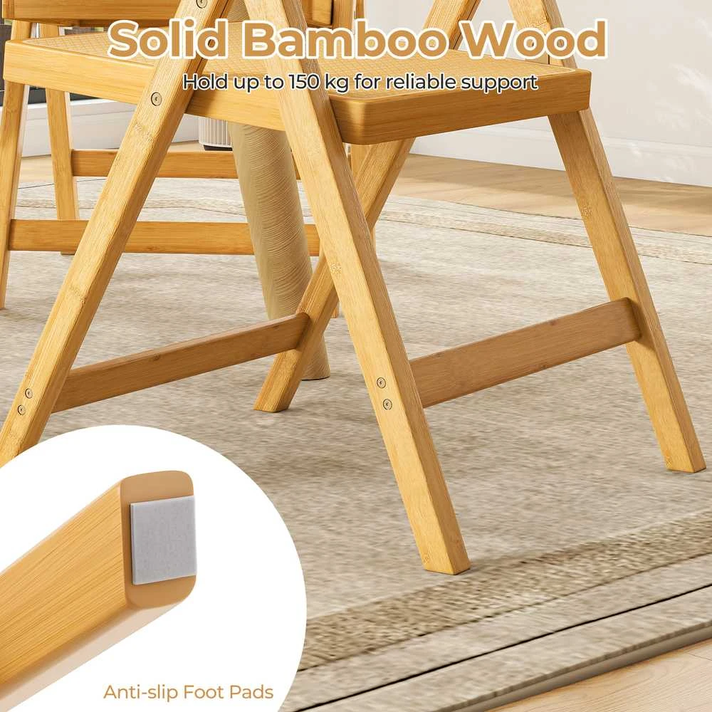 Promotions Sulankstomos valgomojo kėdės, 56x49x80 cm, natūralios spalvos