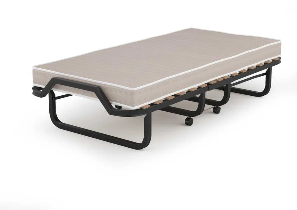 Promotions Sulankstoma lova, 200x80x40 cm, juoda, mėlyna