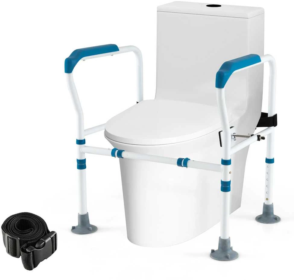 Promotions Tualeto saugos turėklas, reguliuojamo aukščio, 62.2x49.5x64.8 cm, mėlynas