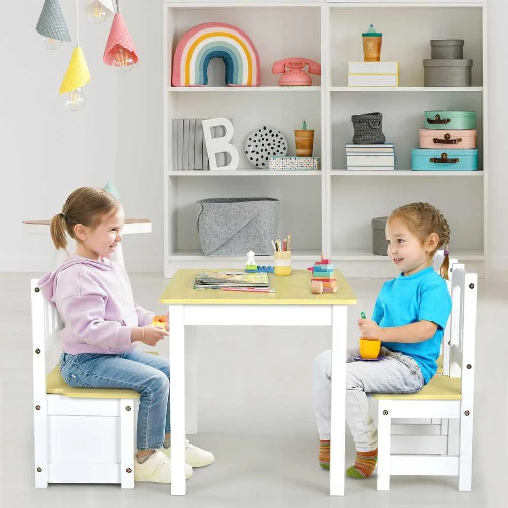 Promotions Vaikų veiklos stalo komplektas, 70x48x50 cm, natūrali pilka