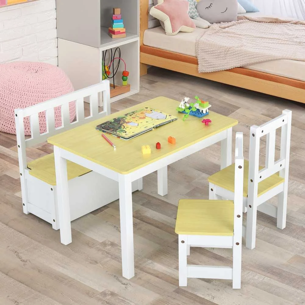 Promotions Vaikų veiklos stalo komplektas, 70x48x50 cm, natūrali pilka