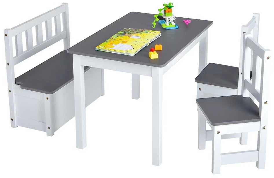 Promotions Vaikų veiklos stalo rinkinys, 70x48x50 cm, natūrali pilka