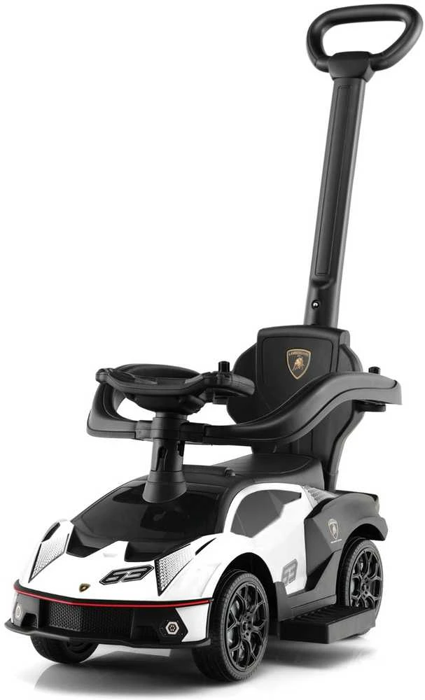 Promotions Vaikiškas stumdomas automobilis, licencijuotas Lamborghini, 86.4x39.4x90.2 cm, žalia balta