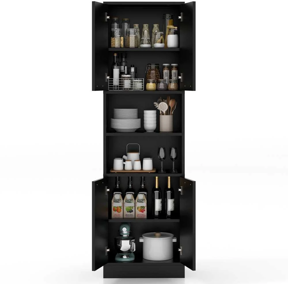 Promotions Virtuvės sandėliavimo spintelė, 55.9x30.5x190.5 cm, juoda