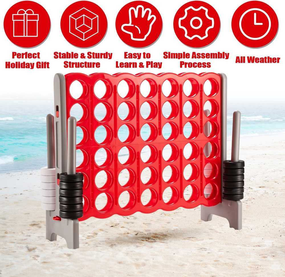 Promotions Milžiniškų žaidimų rinkinys, Jumbo 4 į eilę, 120.7x43.2x104.1 cm