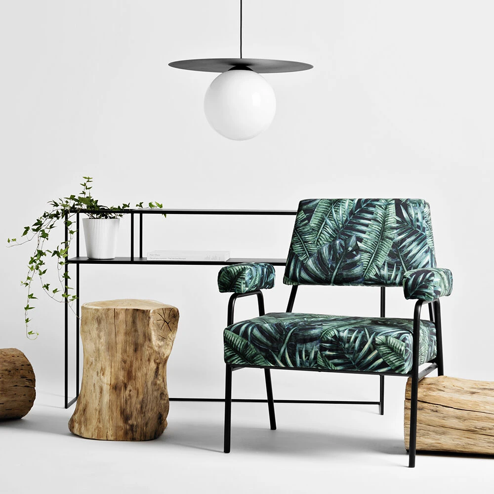 Customform Fotelis, Simple Tropicalvives, Juodas