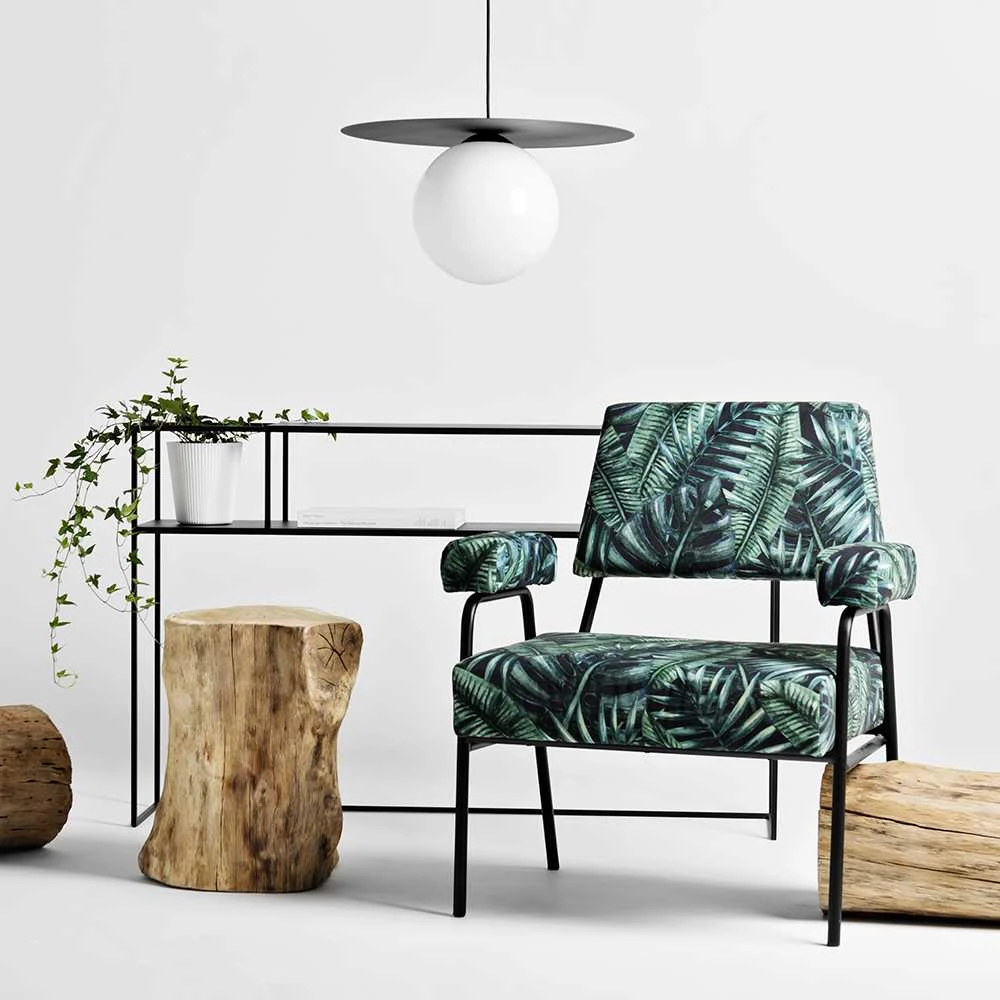Customform Fotelis, Simple Tropicalvives, Juodas