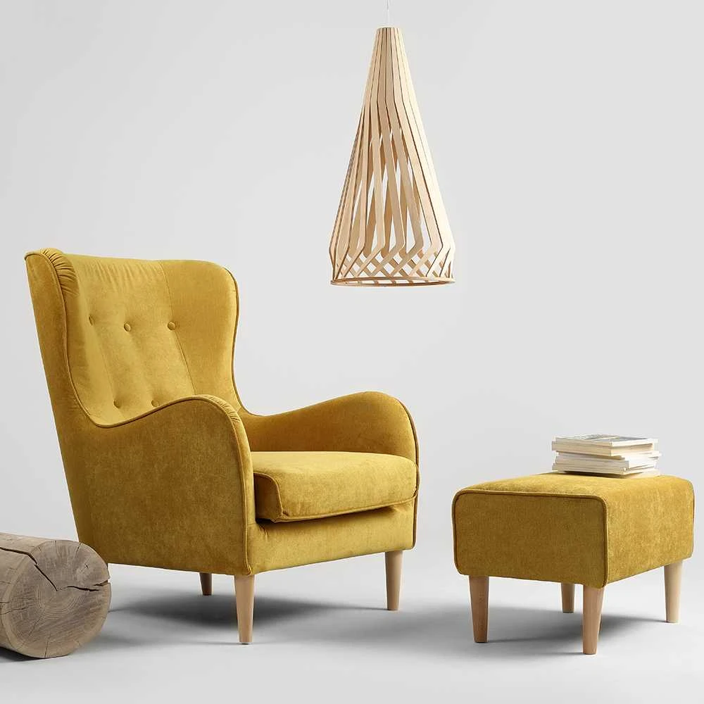Customform Fotelis, TOPIC WOOD, 86x84 cm, Deep Sea