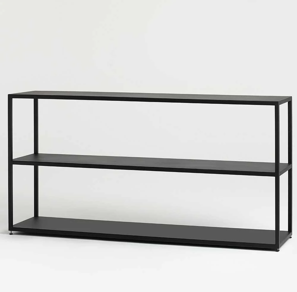 Customform Gėlių vazonas, Palmus, 100x35 cm, Juoda