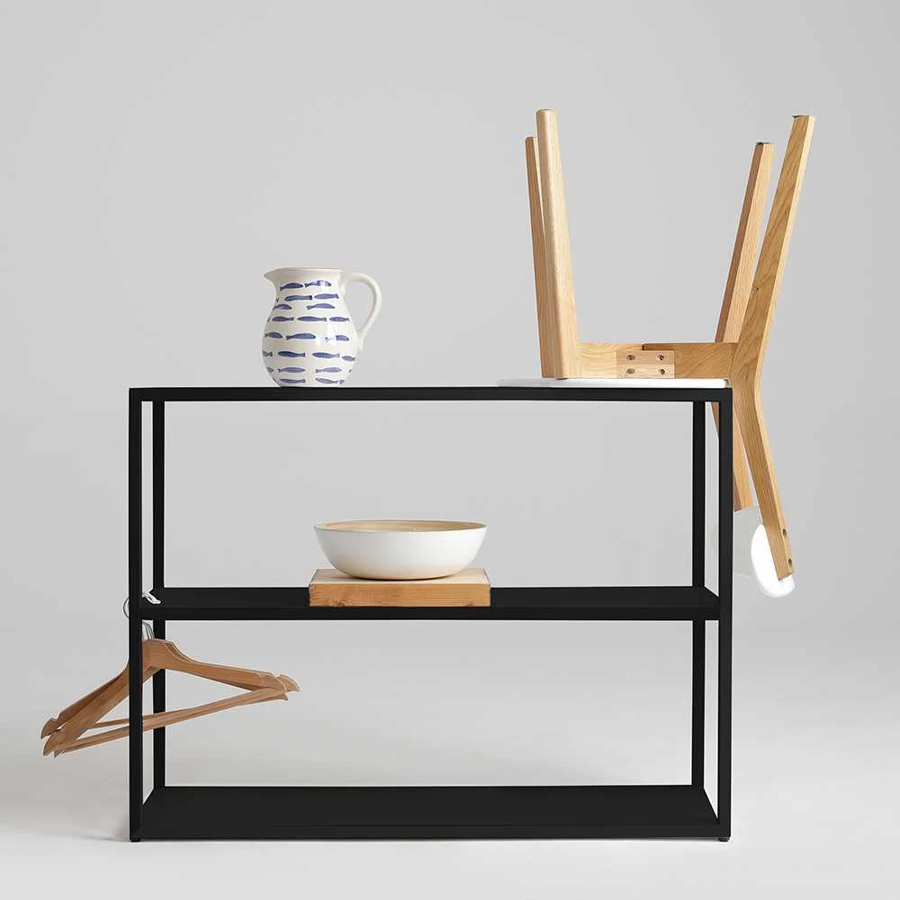 Customform Gėlių vazonas, Palmus, 100x35x35 cm, Juodas