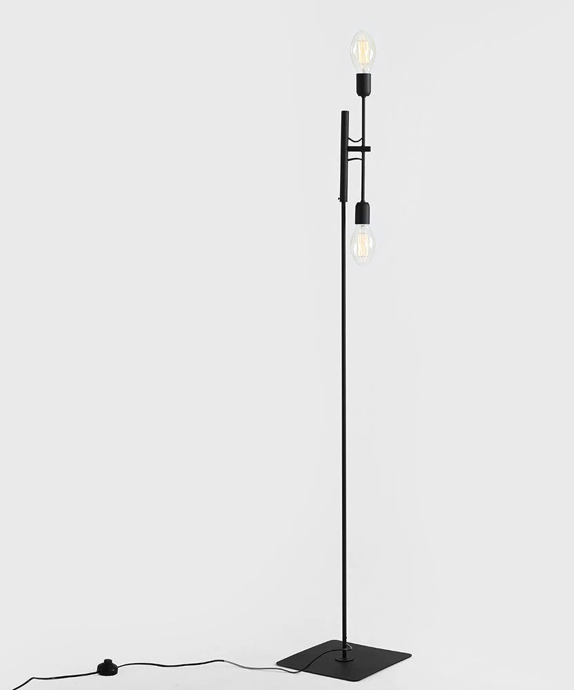 Customform Grindų lempa, TWIGO FLOOR 2, 43x43x160 cm, Juoda