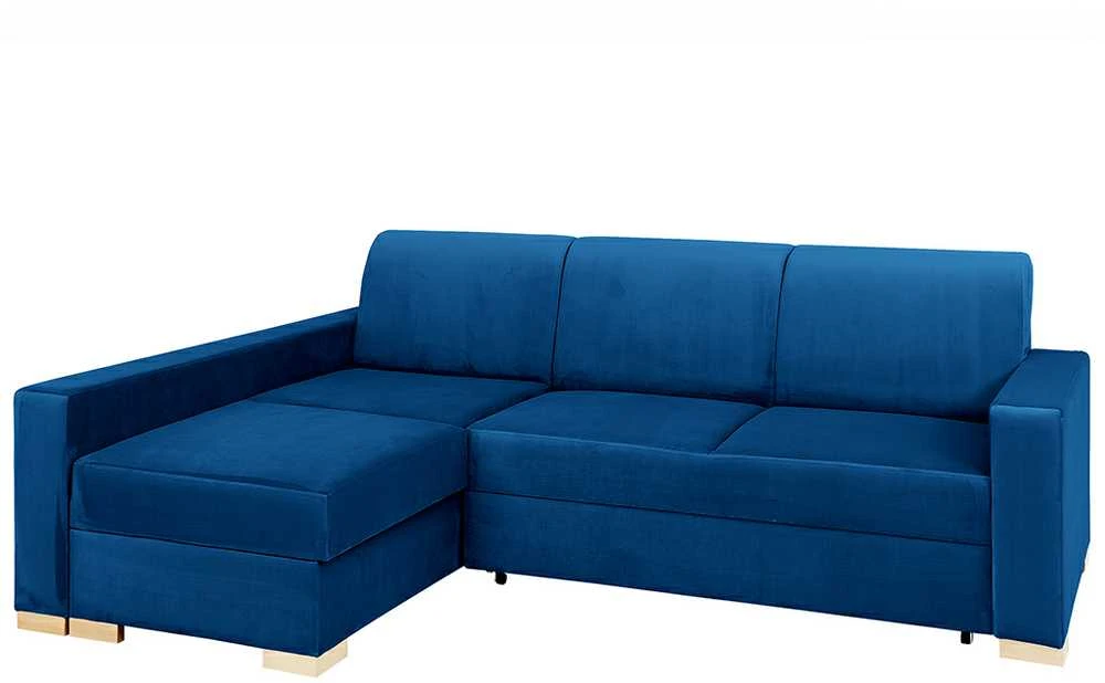 Customform Kampinė Sofa-Lova, STABLE L, 95x232 cm, Spanguolių Mėlyna