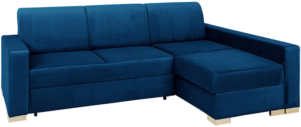 Customform Kampinė Sofa-Lovalaukė, STABLE R, 95x232 cm, Spanguolių Mėlyna