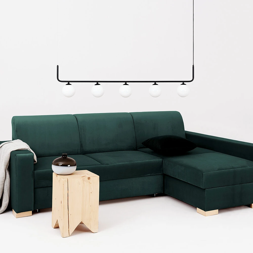 Customform Kampinė Sofa-Lovalaukė, STABLE R- avokadas(rv38), 95x232 cm, Avokadas