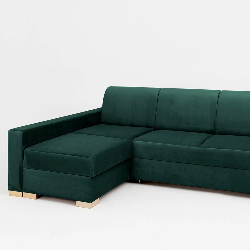 Customform Kampinė Sofa-Lovalaukė, STABLE L, 95x232 cm, Avokadas