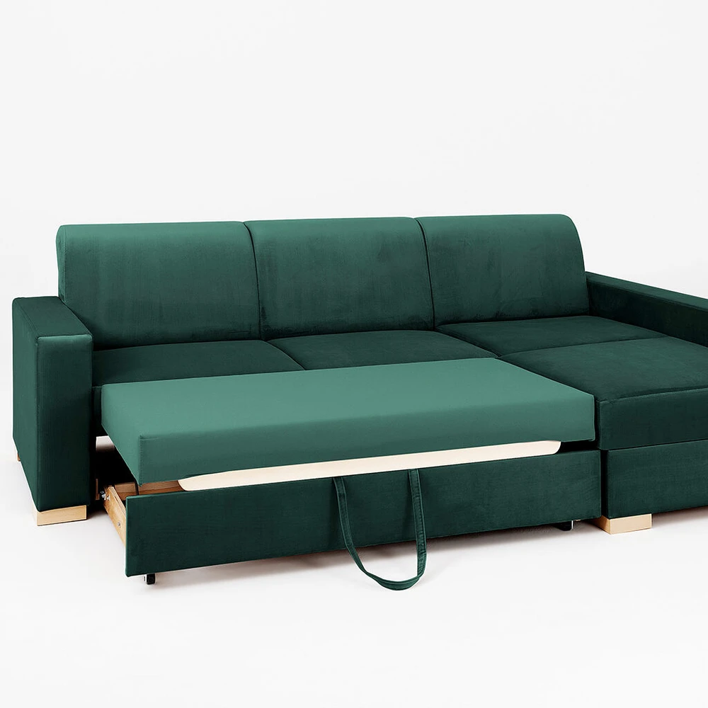 Customform Kampinė Sofa-Lovalaukė, STABLE R- avokadas(rv38), 95x232 cm, Avokadas