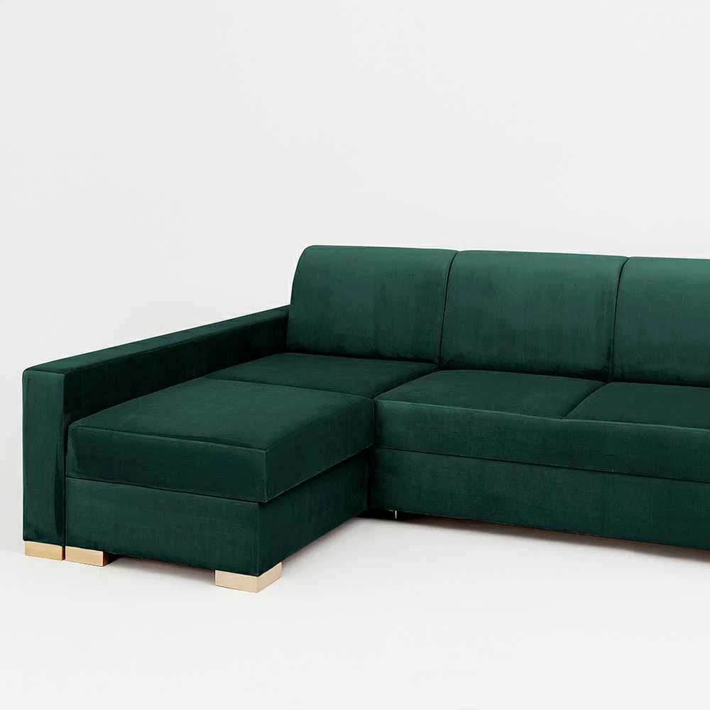 Customform Kampinė Sofa-Lovalaukė, STABLE L, 95x232 cm, Avokadas