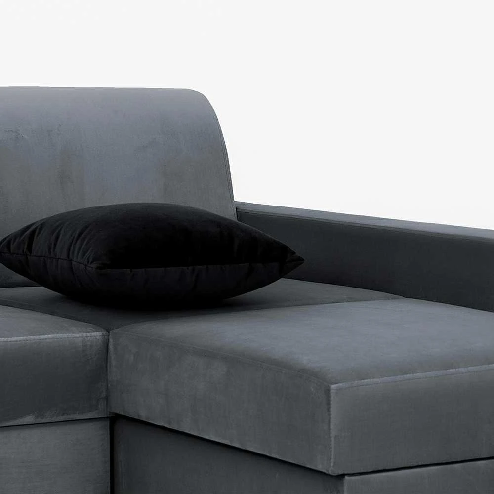 Customform Kampinė Sofa-Lovalaukė, STABLE R, 95x232 cm, Gelsvai Pilka