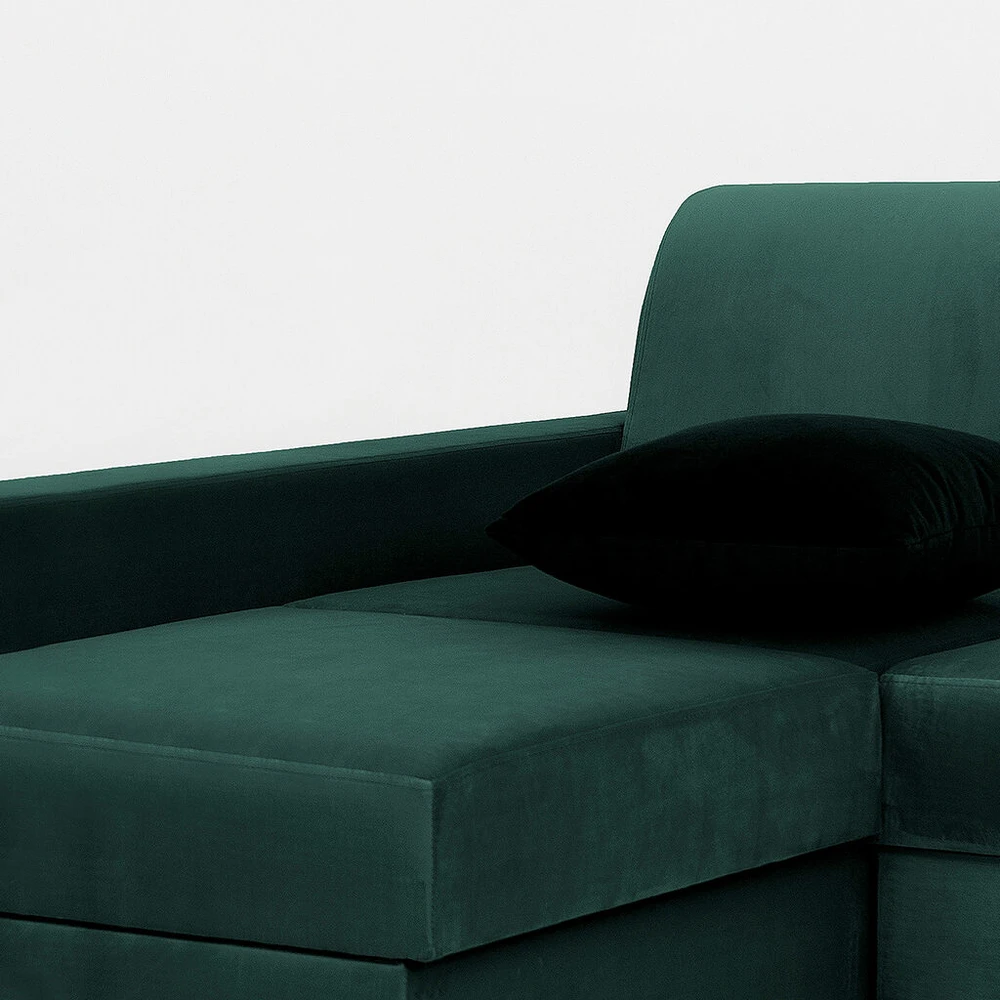 Customform Kampinė Sofa-Lovalaukė, STABLE L, 95x232 cm, Avokadas