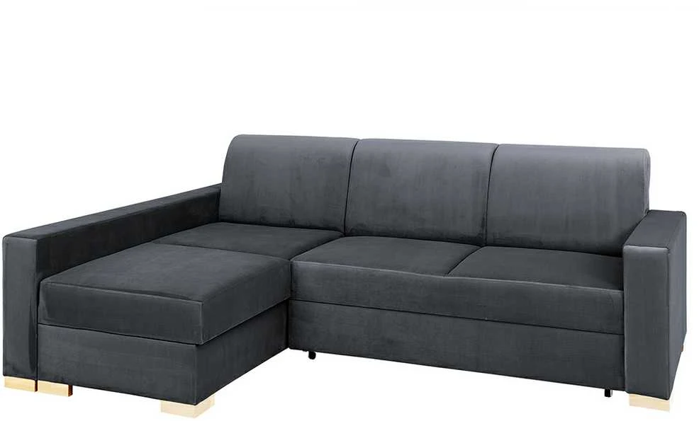 Customform Kampinė Sofa-Lovalaukė, STABLE, 95x232 cm, Pilka Gelsvai Violetinė