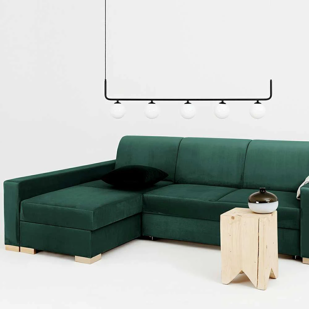 Customform Kampinė Sofa-Lovalaukė, STABLE L, 95x232 cm, Avokadas