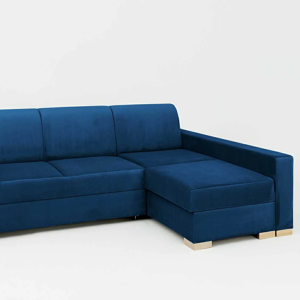 Customform Kampinė Sofa-Lovalaukė, STABLE R, 95x232 cm, Spanguolių Mėlyna