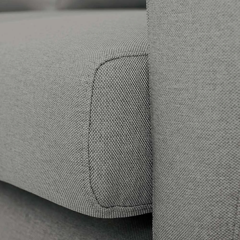Customform Kampinė Sofa, LOVER L, 0.9x1.89 m, Pilka