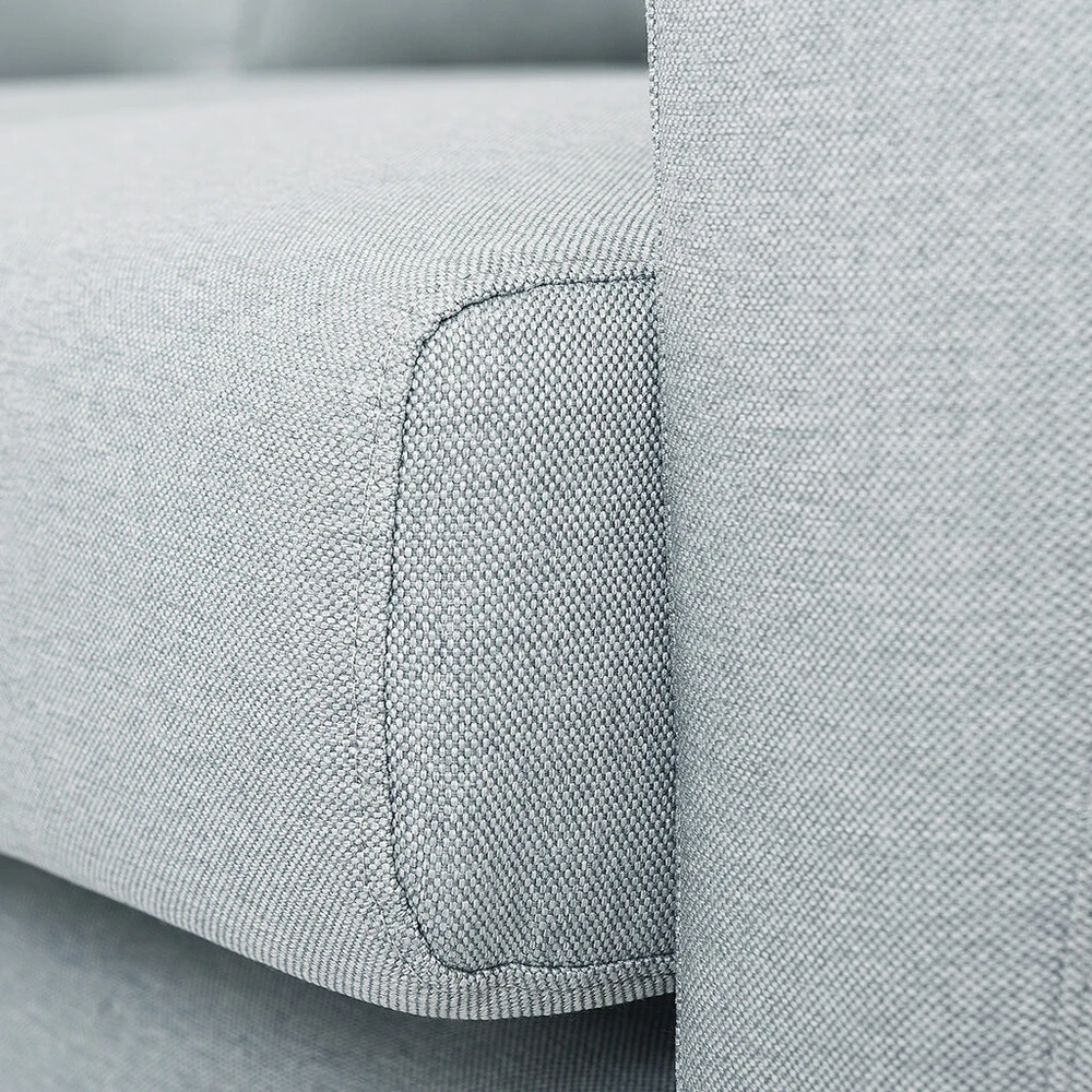 Customform Kampinė sofa, LOVER L, 0.9x1.89 m, Pilka