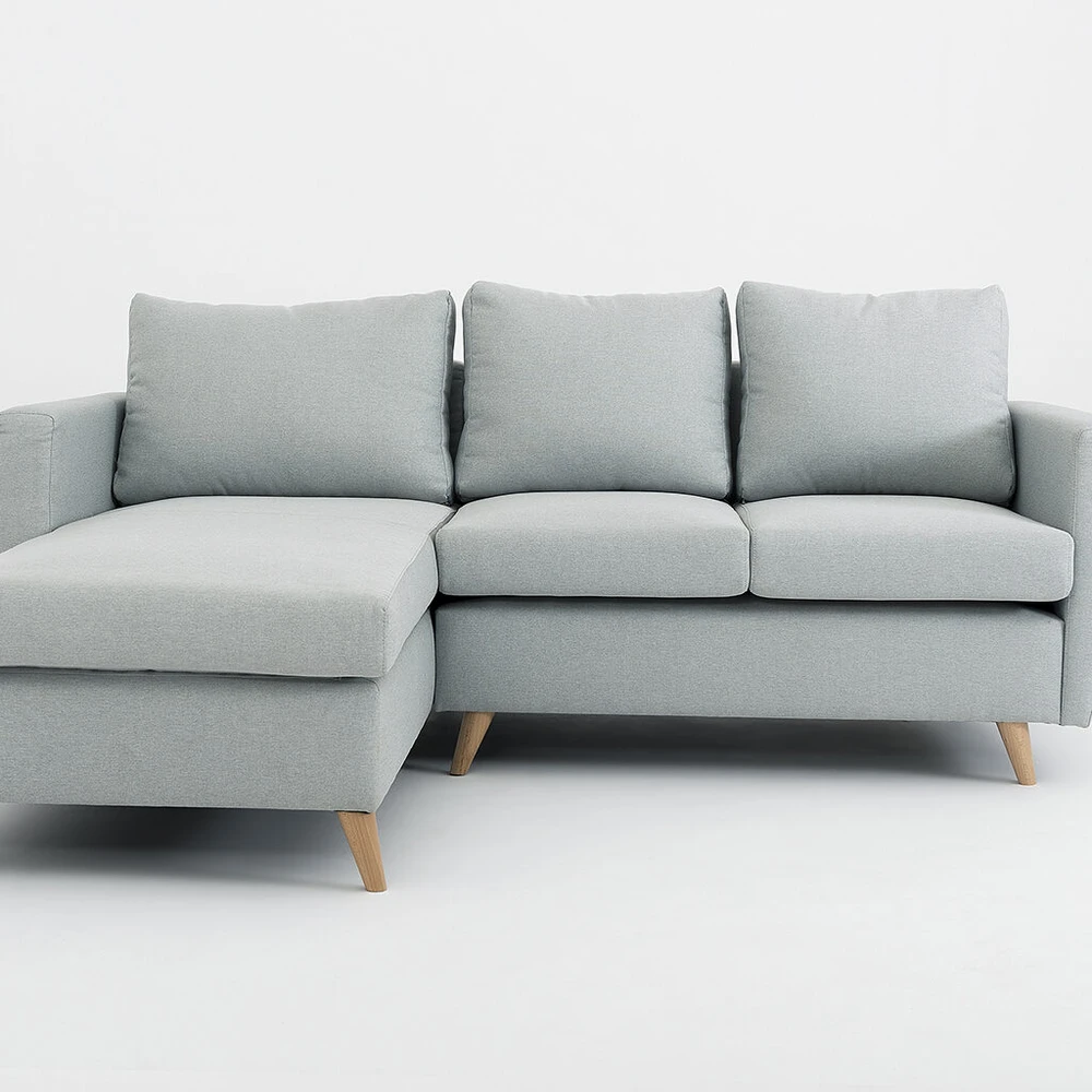 Customform Kampinė sofa, LOVER L, 0.9x1.89 m, Pilka