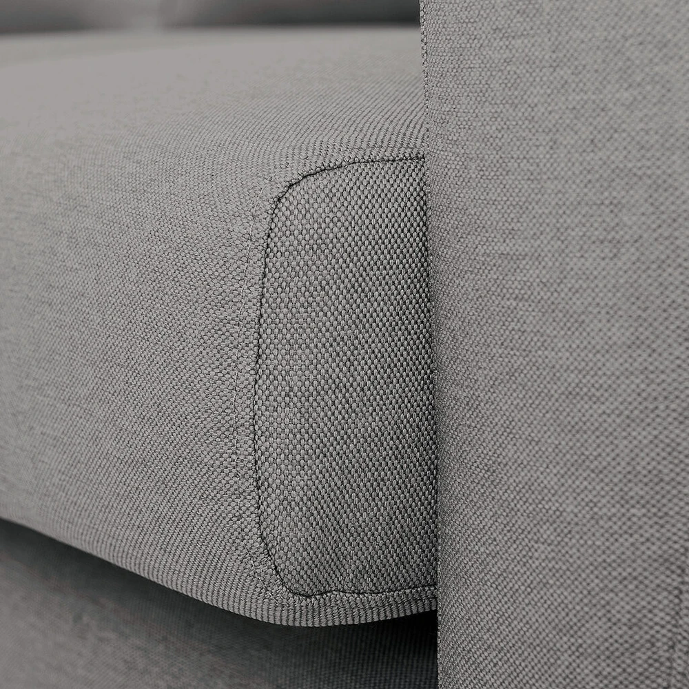 Customform Kampinė Sofa, LOVER L, 0.9x1.89 m, Pilka