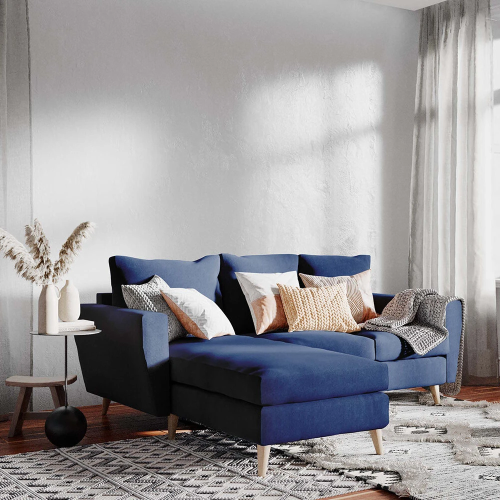 Customform Kampinė Sofa, LOVER L, 0.9x1.89 m, Rašalinis